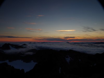 pohled z vrcholu Sulitelma 1607 n.m.