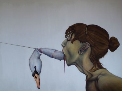 Rusalka , akryl na plátně130 cm x 170 cm