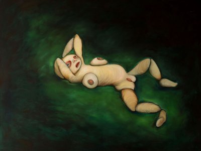 Goyova Maja , olej na plátně 120 cm x 150 cm