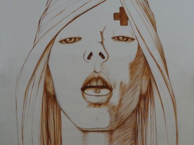 Lék , akryl na plátně 170 cm x 150 cm