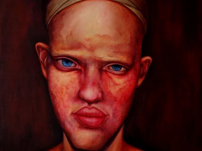 Selema 16 let , akryl na plátně 120 cm x 100 cm